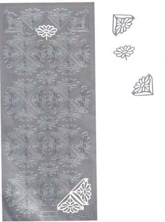 stickers/hoekjes en lijntjes/sticker 132 g-z-w  zonnebloem hoek  star c1140.jpg